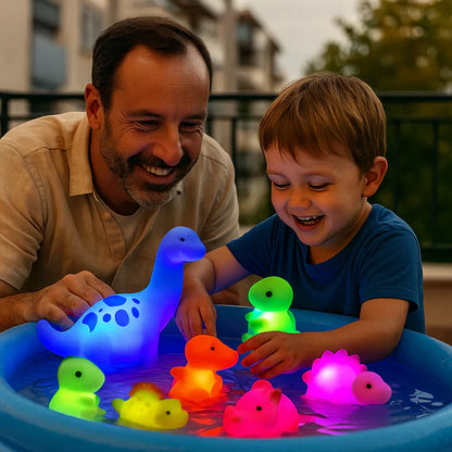 Jouet aquatique lumineux en forme de dinosaure