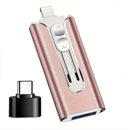 Clé USB 4-en-1 pour téléphones et ordinateurs