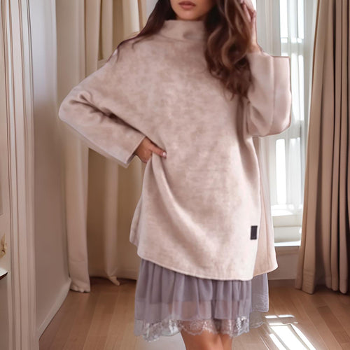 Meya – Two-piece set with tulle dress and warm sweater
