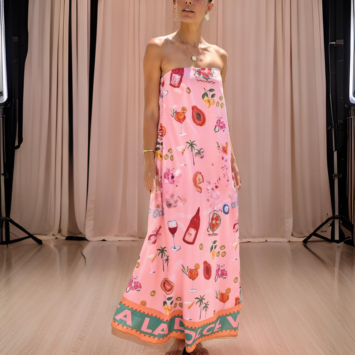 Nora - Elegant Linen Long Dress