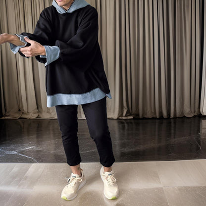 Nova – Daily Hoodie with Contrasting Lantern Sleeves