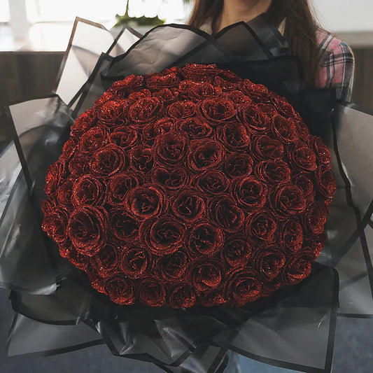 Bouquet de roses scintillant – un cadeau unique pour une personne chère