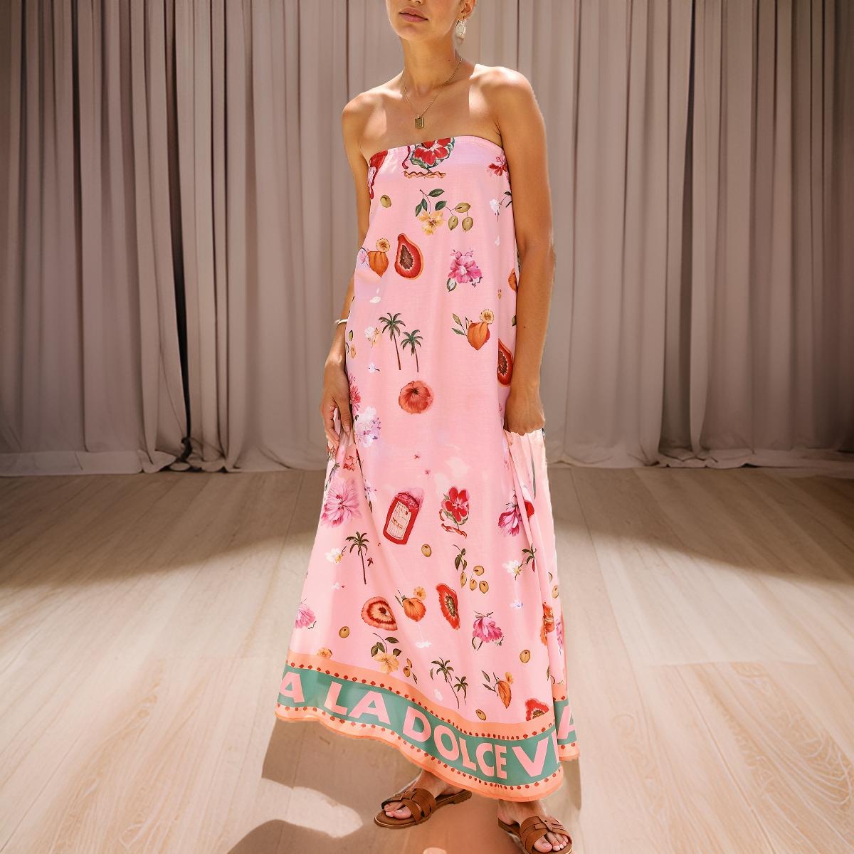 Nora - Elegant Linen Long Dress