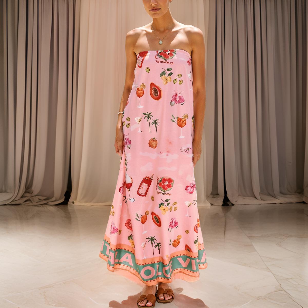 Nora - Elegant Linen Long Dress