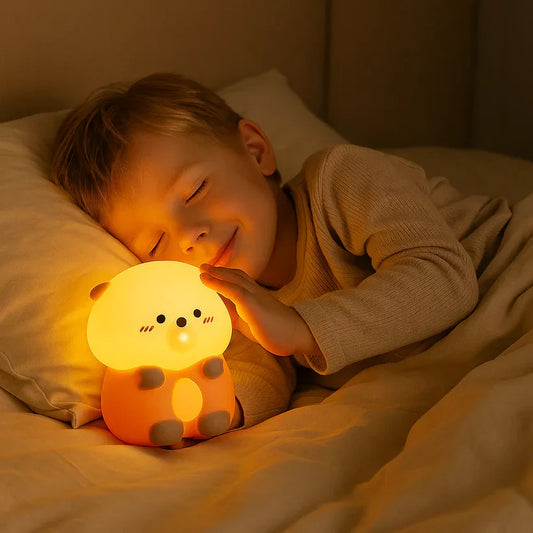 Lampe de nuit en silicone – Adorable loutre