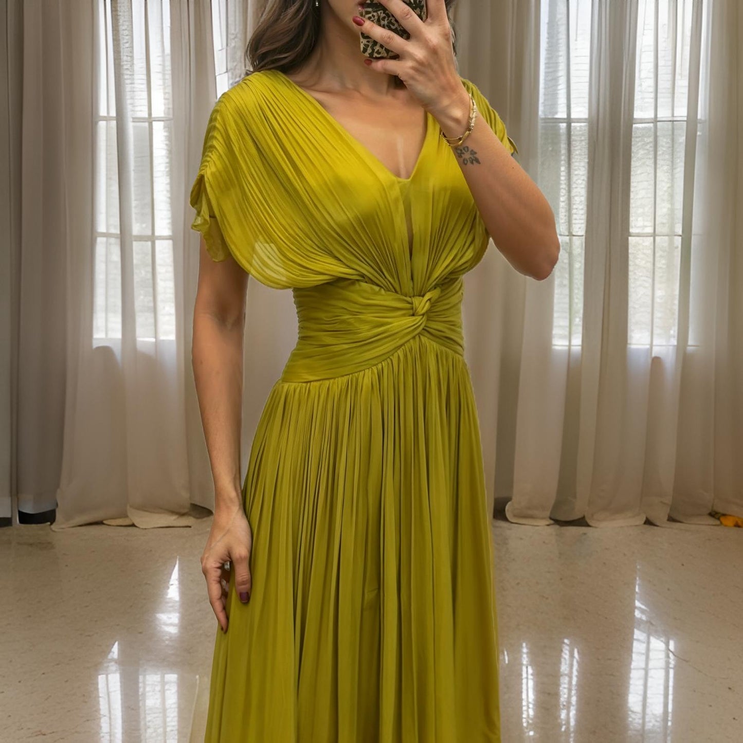 Aurelia - Elegant Pleated Maxi Dress