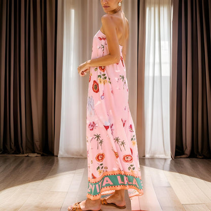 Nora - Elegant Linen Long Dress