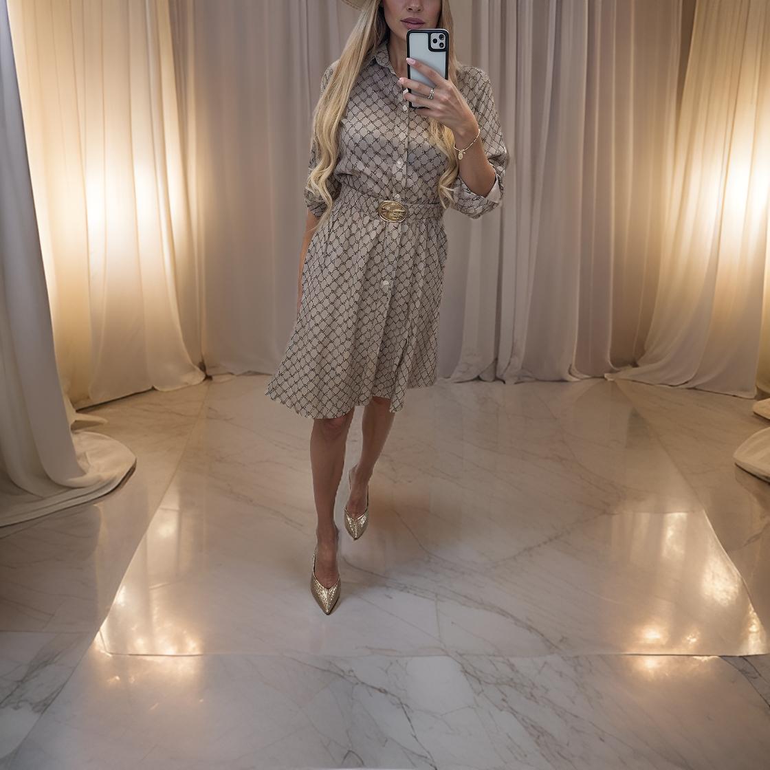 Eliza - Elegant Shirt Dress with Belt