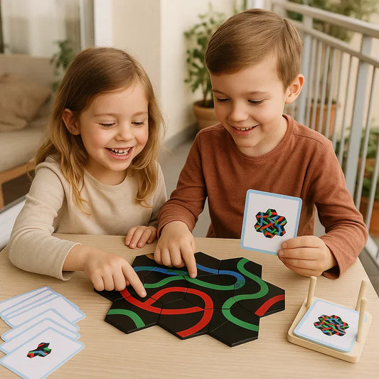 Jeu éducatif de recherche de chemins pour enfants et toute la famille