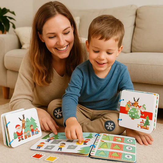Livre Montessori éducatif de contes de Noël
