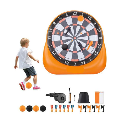 Cible de Fléchettes de Football Gonflable – Grand Jeu de Jardin