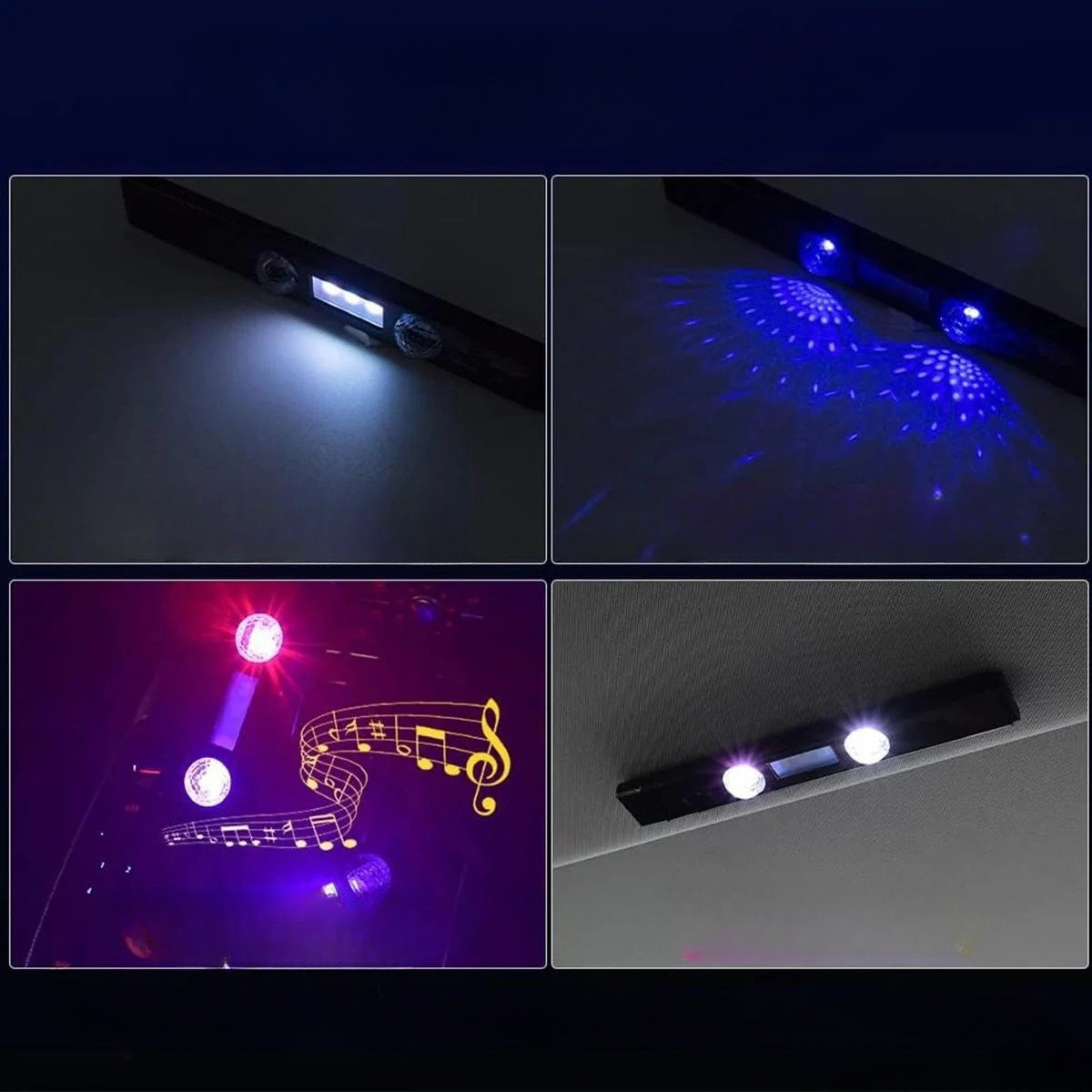 Éclairage intérieur RGB sans fil – des couleurs qui suivent la musique