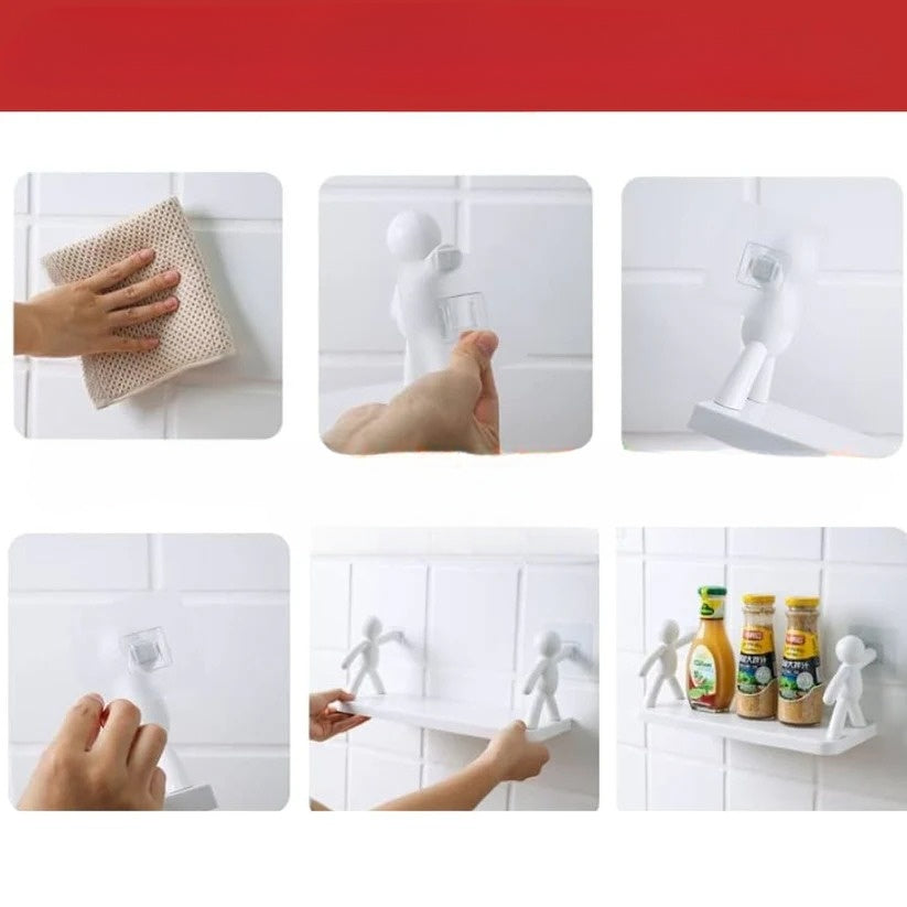 Étagère murale décorative avec fixation adhésive