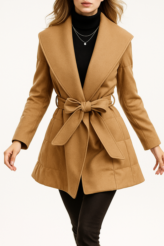 Lady Diana Belted Down-Jacket