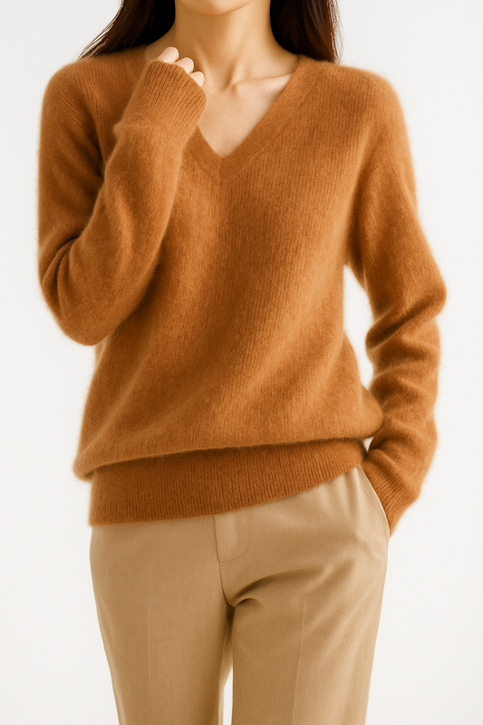 Brushed Mink Wool Pullover