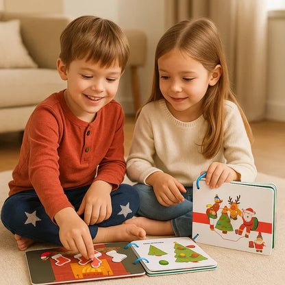 Livre Montessori éducatif de contes de Noël