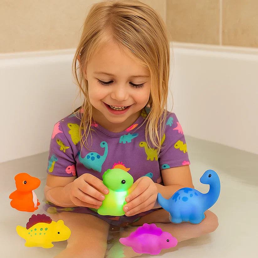 Jouet aquatique lumineux en forme de dinosaure
