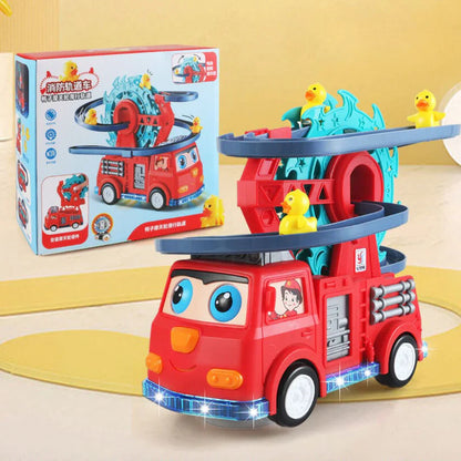 Voiture de jeu « descente des canards pompiers »