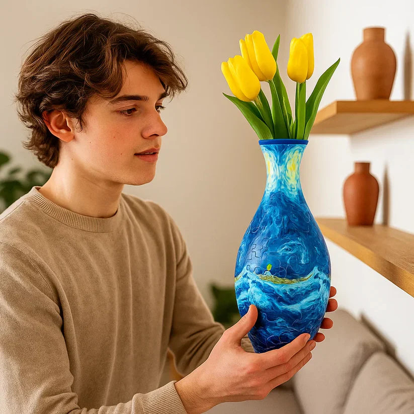 Vase 3D élégante en puzzle