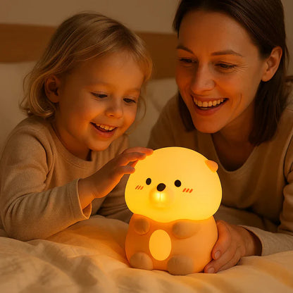 Lampe de nuit en silicone – Adorable loutre