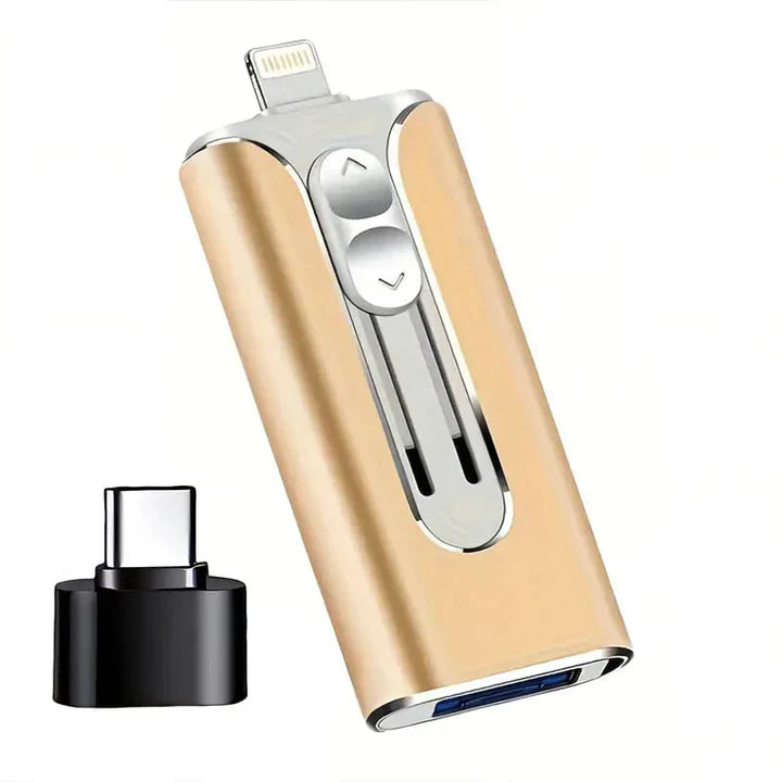Clé USB 4-en-1 pour téléphones et ordinateurs