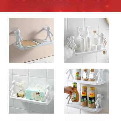 Étagère murale décorative avec fixation adhésive