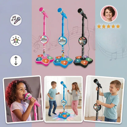 Set de Karaoké pour Enfants avec Microphone et Support – Jouet Musical Éducatif