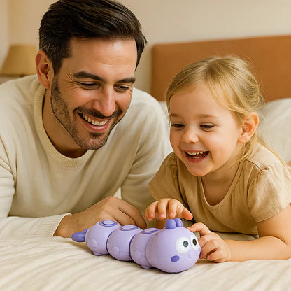 Jouet chenille à remontoir pour enfants – stimule la position sur le ventre et les premiers mouvements de ramper