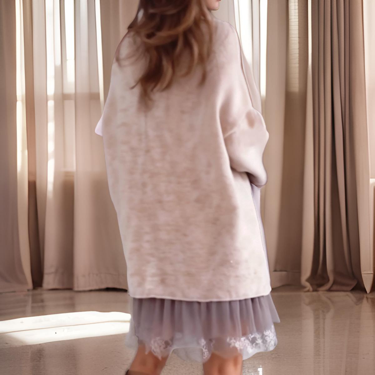Meya – Two-piece set with tulle dress and warm sweater