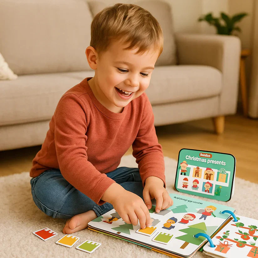 Livre Montessori éducatif de contes de Noël