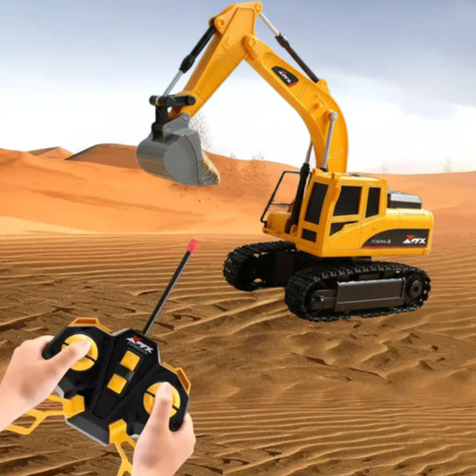 Excavatrice télécommandée pour petits constructeurs