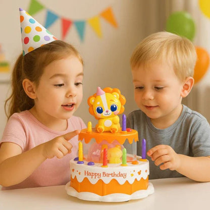 Gâteau d’Anniversaire Dansant – Jouet Musical LED pour Enfants