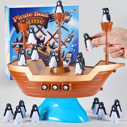 Navire pirate des pingouins – Jeu d’équilibre pour toute la famille