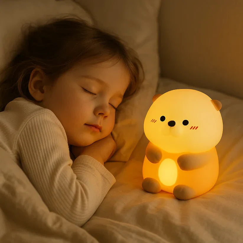 Lampe de nuit en silicone – Adorable loutre
