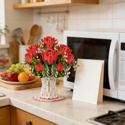 Carte florale en relief – un cadeau unique pour une personne chère