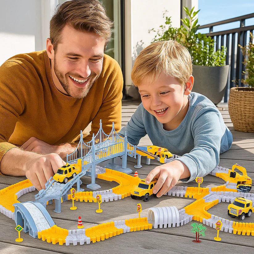 Circuit de course aventure avec voitures