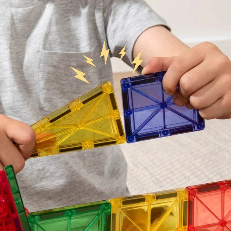Plaques magnétiques de construction pour enfants – créativité et développement des compétences