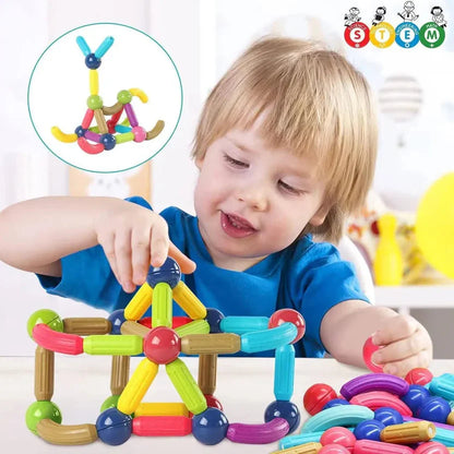 Ensemble de bâtonnets de construction magnétiques – quarante-deux pièces