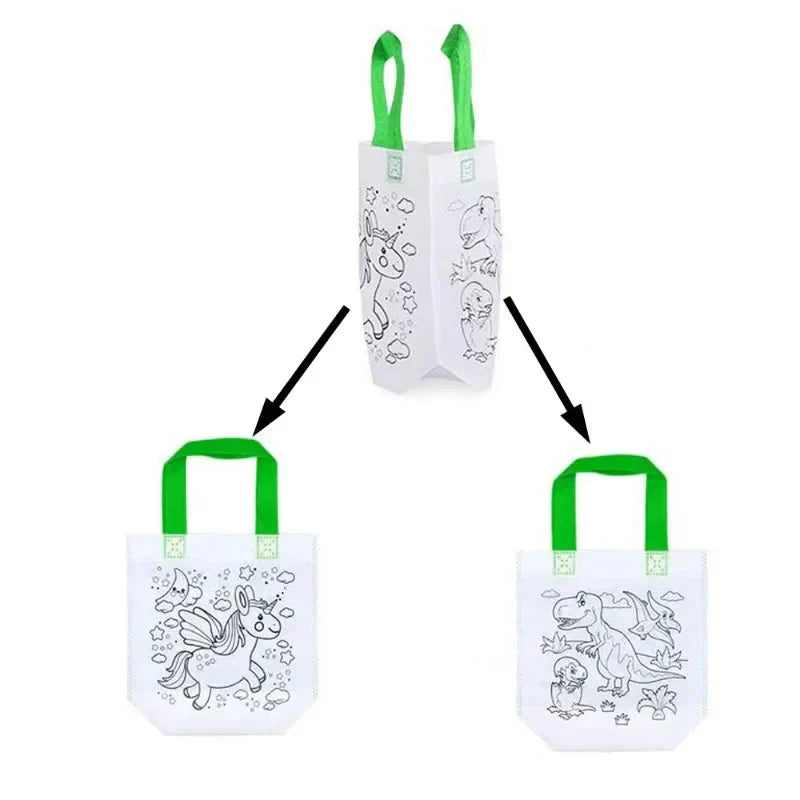 Kit créatif de sacs à colorier pour enfants avec feutres