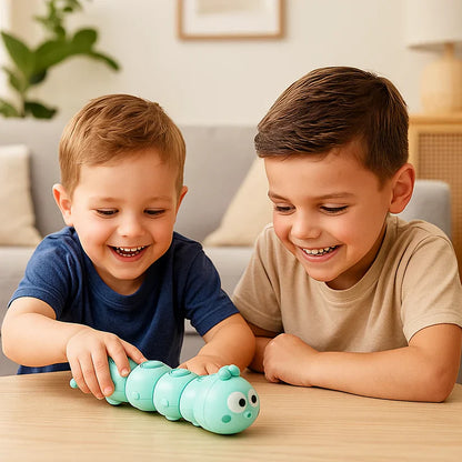 Jouet chenille à remontoir pour enfants – stimule la position sur le ventre et les premiers mouvements de ramper