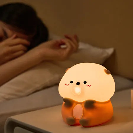 Lampe de nuit en silicone – Adorable loutre