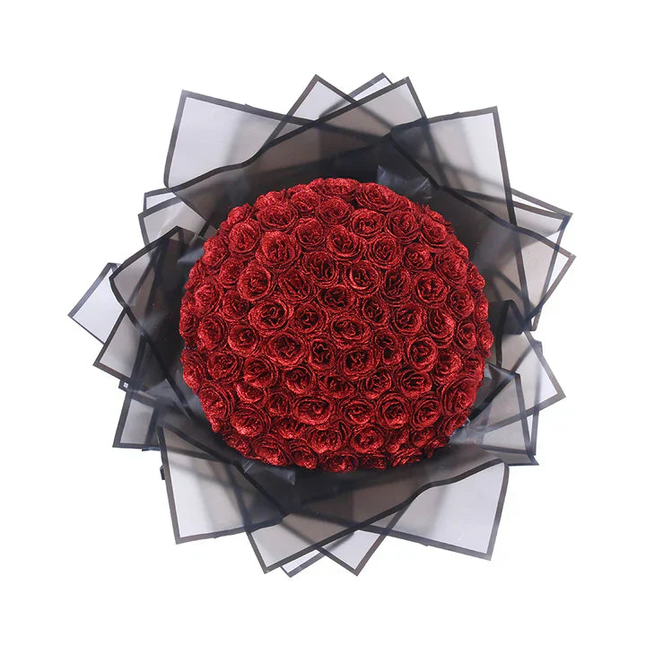 Bouquet de roses scintillant – un cadeau unique pour une personne chère