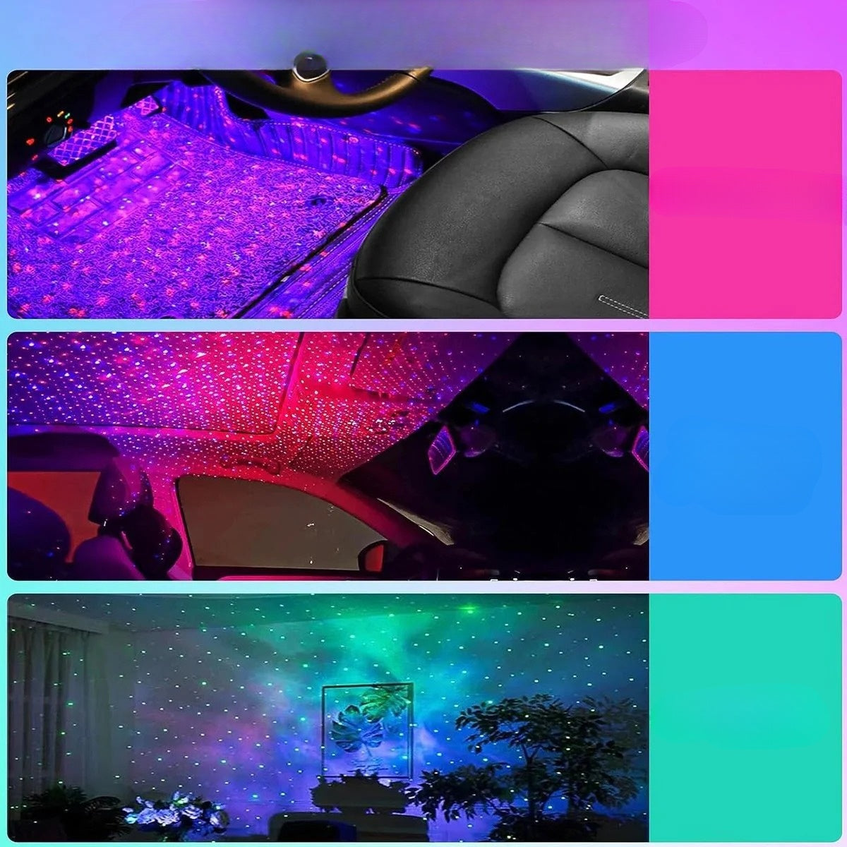Éclairage intérieur RGB sans fil – des couleurs qui suivent la musique