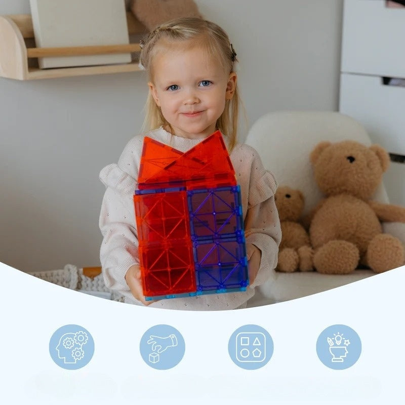 Plaques magnétiques de construction pour enfants – créativité et développement des compétences