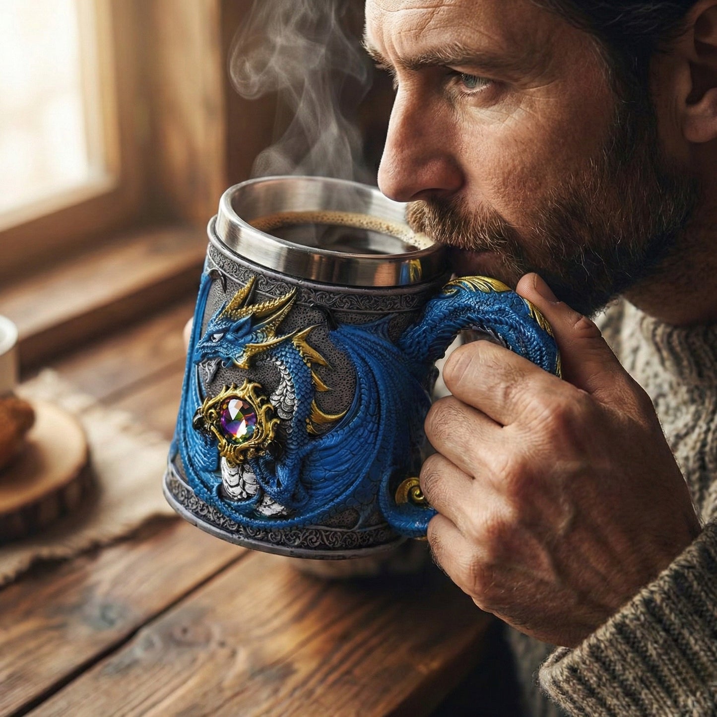 Tasse au motif de dragon – un choix unique pour un homme