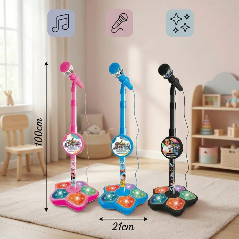 Set de Karaoké pour Enfants avec Microphone et Support – Jouet Musical Éducatif