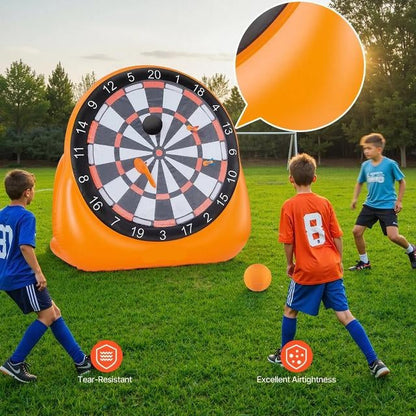 Cible de Fléchettes de Football Gonflable – Grand Jeu de Jardin