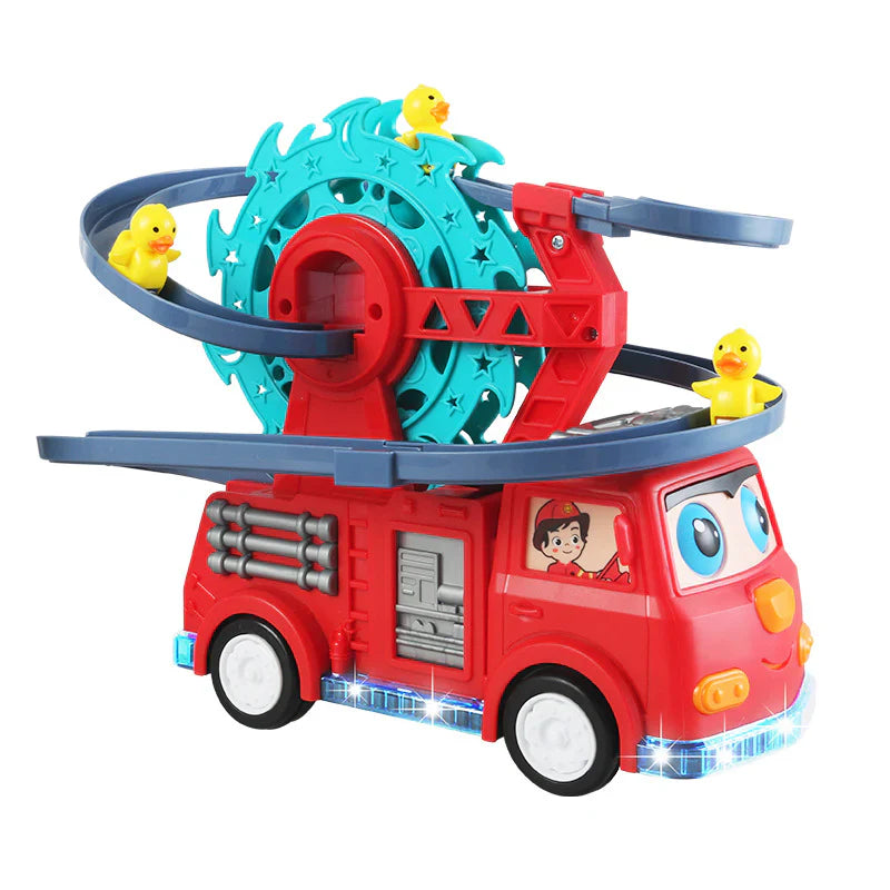 Voiture de jeu « descente des canards pompiers »