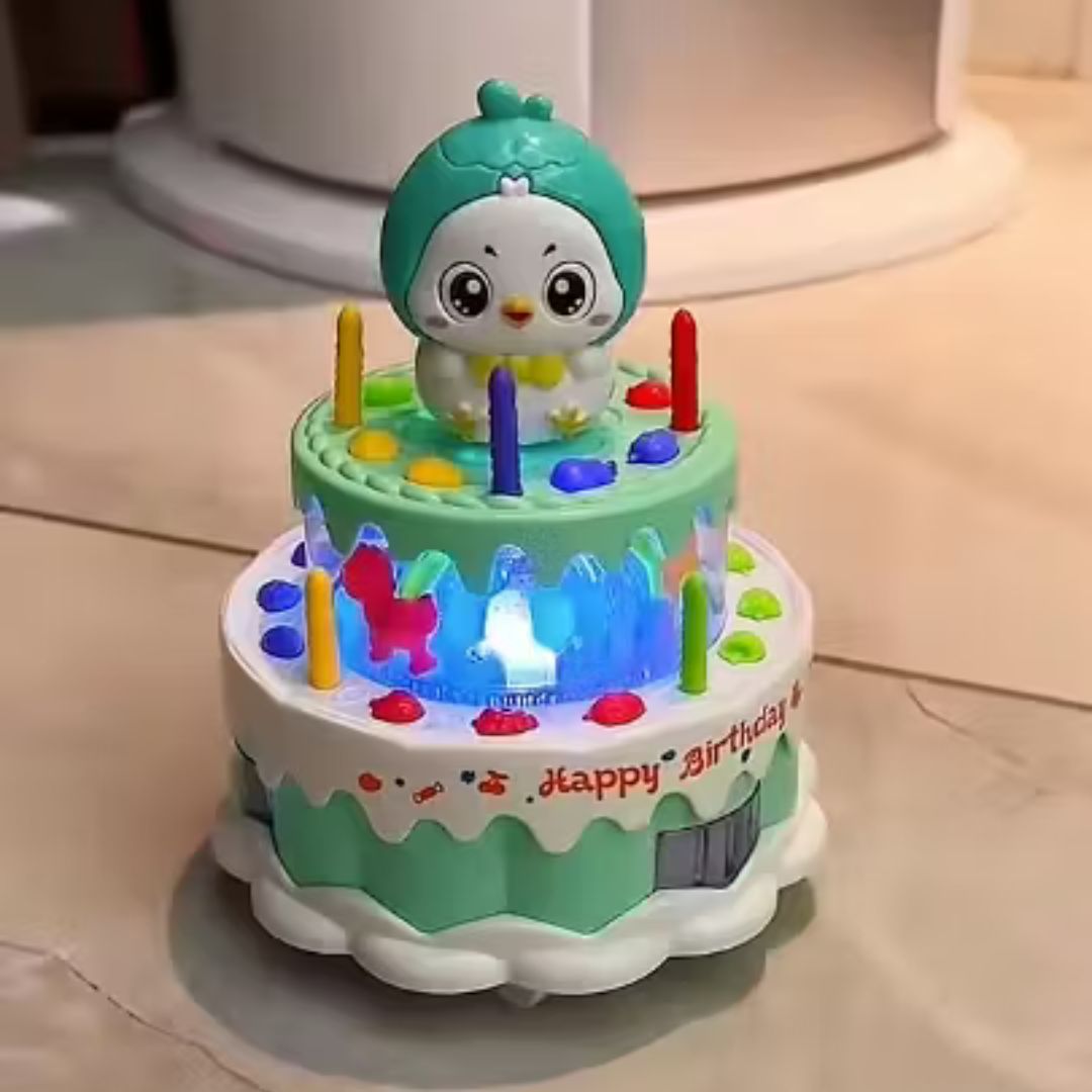 Gâteau d’Anniversaire Dansant – Jouet Musical LED pour Enfants