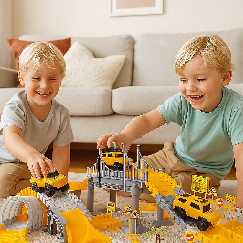 Circuit de course aventure avec voitures